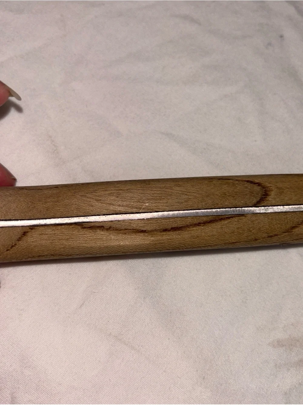 Vintage Roger’s Wood Handle Chef's Knife - Stainless Blade, Natural Wood